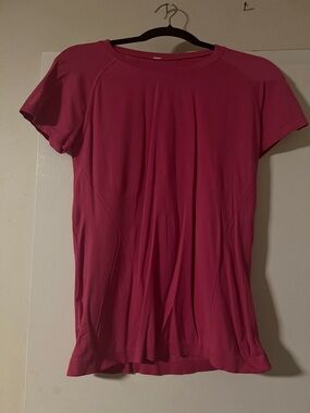 Athleta Short-Sleeve Active Tee in Raspberry